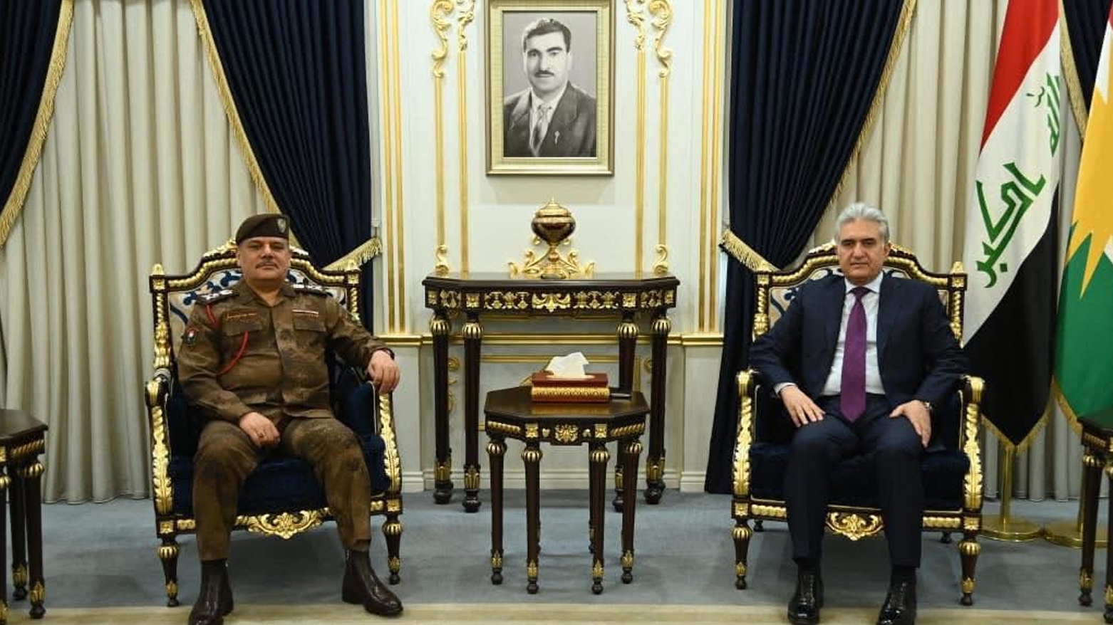 التعاون الأمني يتصدر لقاء قائد الحدود ووزير داخلية كوردستان