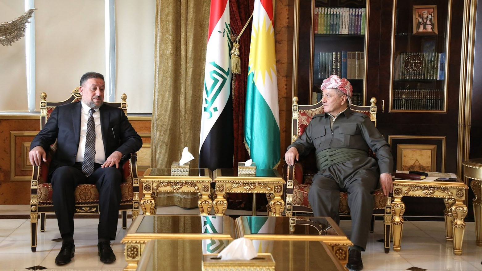 الرئيس بارزاني يستقبل رئيس تحالف السيادة ويبحثان مستجدات العملية السياسية