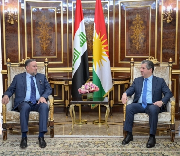 سەرۆكی حكوومەتی هەرێمی كوردستان، پێشوازیی لە سەرۆكی هاوپەیمانیی سیادە لە ئەنجوومەنی نوێنەرانی عێراق كرد و چەند بابەتێك تاوتوێ كران.