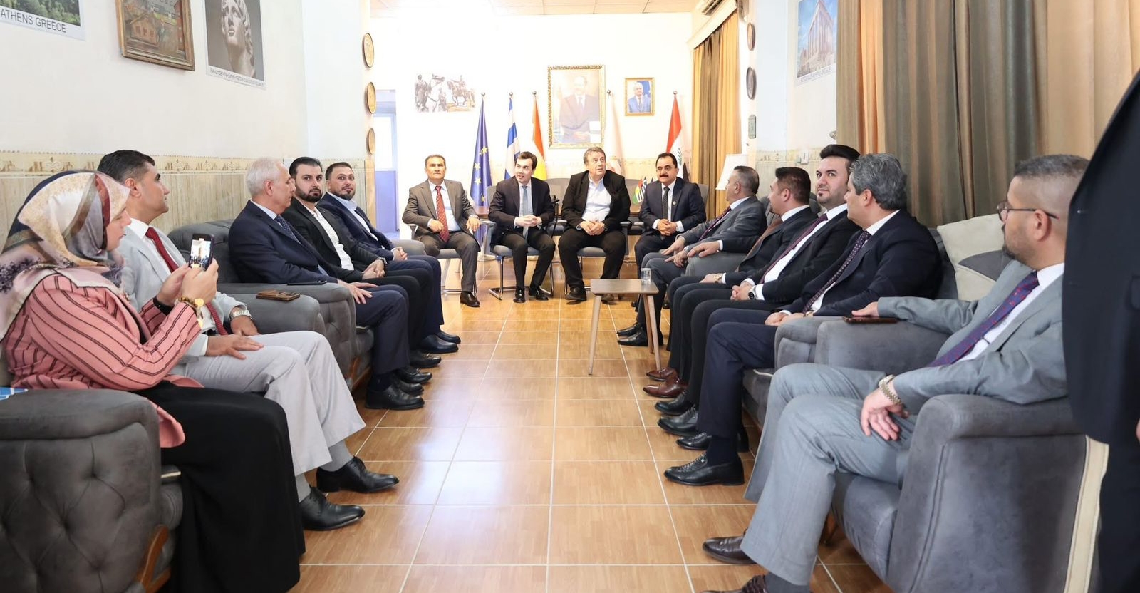 افتتاح المركز اليوناني - الكوردي للتنمية والاستثمار في أربيل