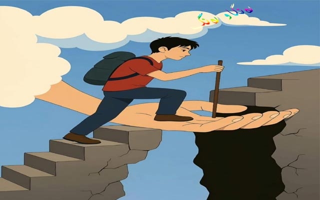 كاریكاتێر،  ئەم كاریكاتێرە باس لە قوربانی و هاوكاریی باوك بۆ منداڵەكانی دەكات