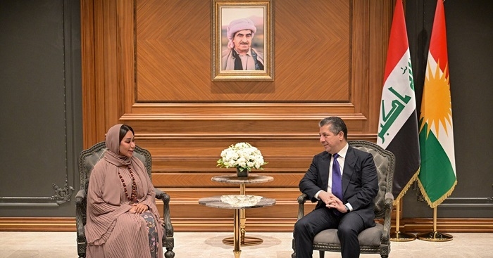 Prime Minister Masrour Barzani Receives UAE's chargé d’Affaires