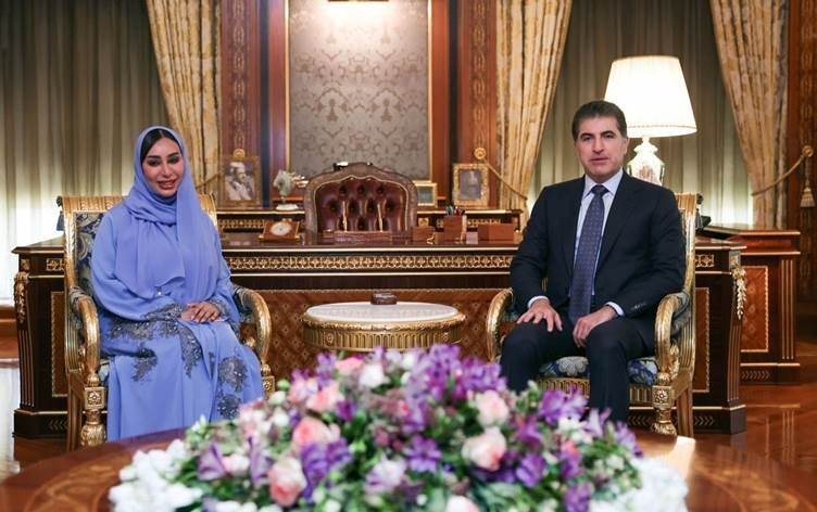 نيجيرفان بارزاني والقائمة بأعمال القنصلية الإماراتية يبحثان فرص العمل والاستثمار