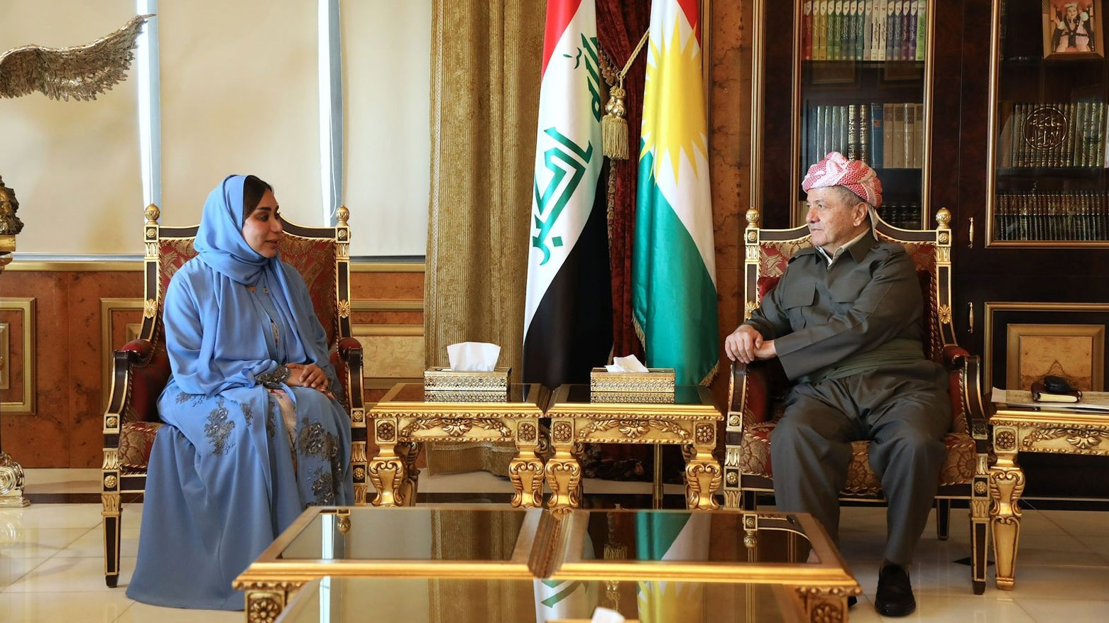 الرئيس بارزاني يستقبل القائمة بأعمال القنصلية العامة الإماراتية لدى أربيل