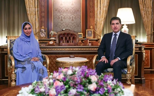 نێچیرڤان بارزانی پیرۆزبایی دەستبەکاربوون لە هەڵسوڕێنەری کۆنسوڵخانەی ئیمارات لە هەولێر دەکات