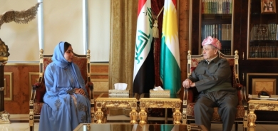 Serok Barzanî pêşwaziya Nûnera Konsulxaneya Îmaratê ya li Hewlêrê kir