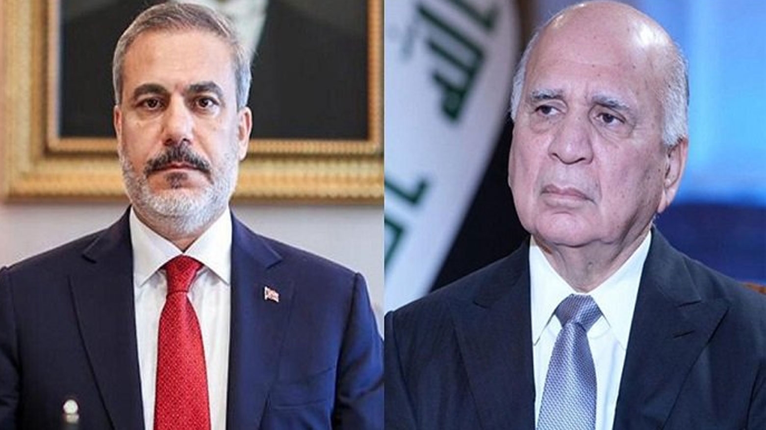 وزير خارجية العراق يبحث مع نظيره التركي تطورات الحرب الإقليمية