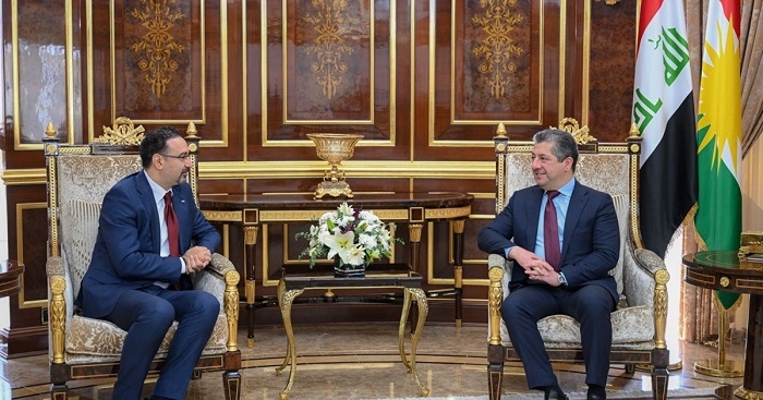 Prime Minister Masrour Barzani Bids Farewell to Jordan’s Consul General