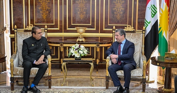 Prime Minister Masrour Barzani Receives Indian Consul General
