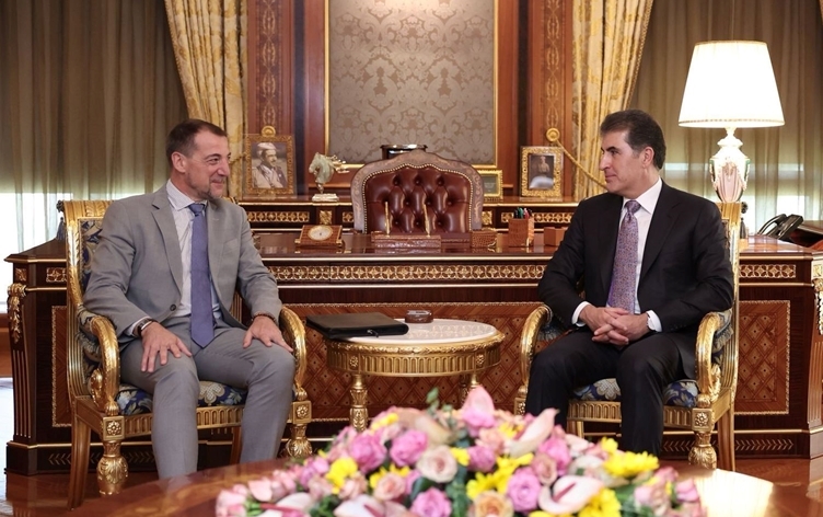 Nêçîrvan Barzanî ​û Konsulê Fransayê civiyan