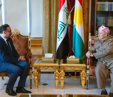 لـــە سەلاحەددین سەرۆک مەسعود بارزانی پێشوازی لە بەڕێز (فواد خازر المجالي) کونسوڵی گشتیی شانشینی ئوردن کرد.