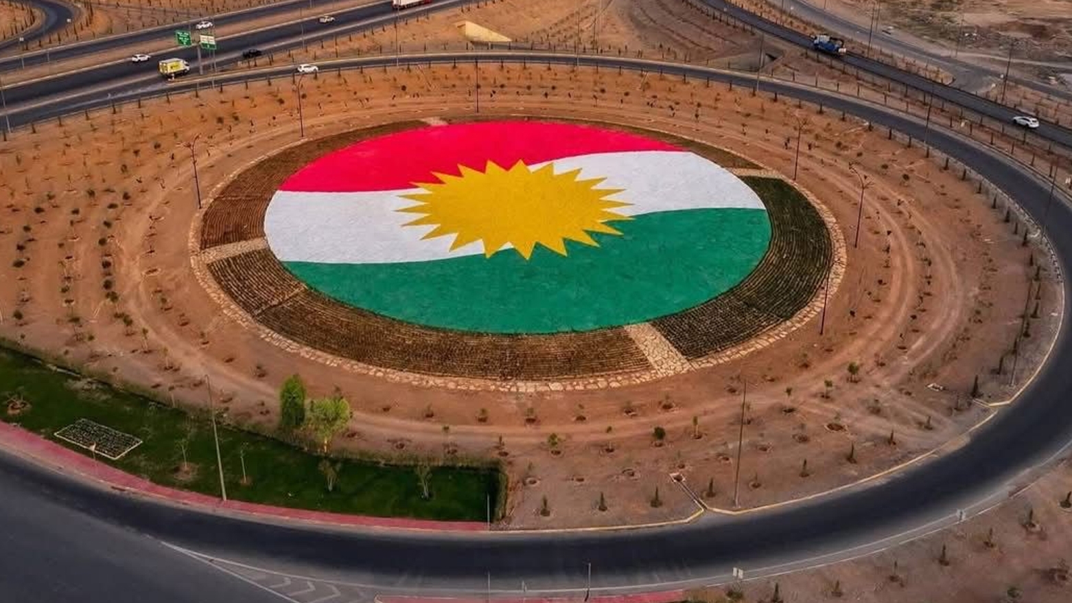 مشروع تجميلي جديد في أربيل يتضمن أكبر علم حجري لكوردستان