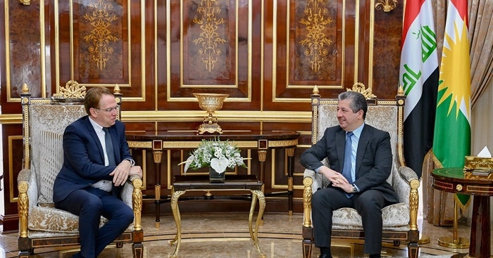 Kurdistan Region PM Barzani Meets French Ambassador to Discuss Bilateral Ties, Regional Stability
