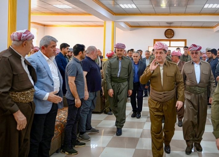 Mesrûr Barzanî beşdarî merasima serxwaşiyê ya Ebdulah Ezîz Mela Xel Hemze Mêrgasorî bû