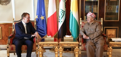 Serokê Hikûmetê pêşwaziya Balyozê Fransayê li Iraqê kir