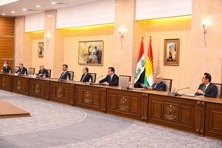 مجلس وزراء إقليم كوردستان يعقد جلسته الاعتيادية