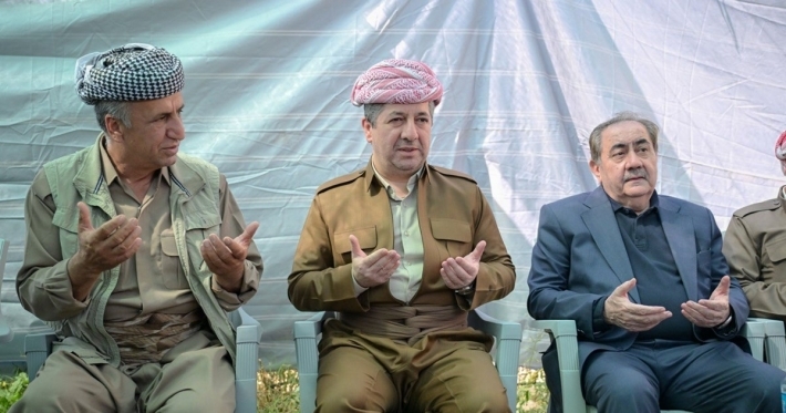 Mesrûr Barzanî beşdarî serxwaşiya Mihsin Amêdiyê bû