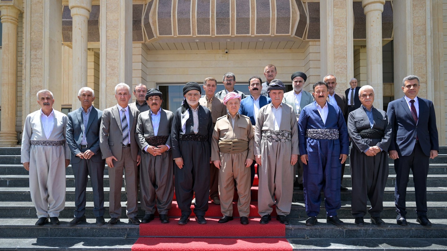 لـــە ســـەلاحەددین سەرۆك مەسعود بارزانی پێشوازی لە ئەندامانی ئەنجوومەنی پشتیوانیی پارێزگای هەڵەبجە كرد