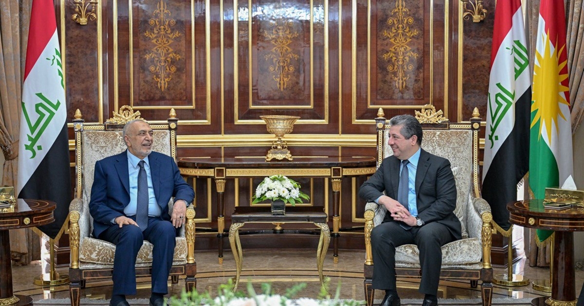 Prime Minister Masrour Barzani Receives Speaker of the Council of Representatives of Iraq