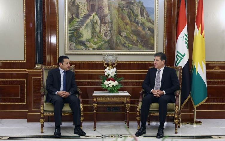 نيجيرفان بارزاني والأعرجي يبحثان موقف العراق وتركيا من حل PKK نفسه