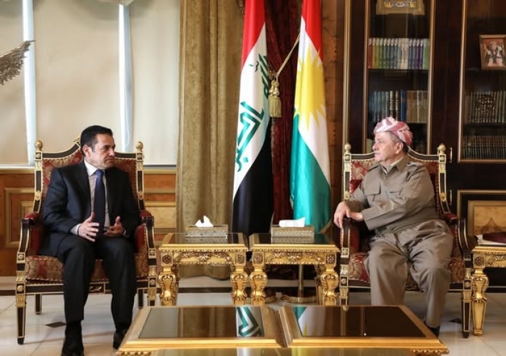 الرئيس بارزاني يبحث مع مستشار الأمن القومي العراقي الأوضاع السياسية وآخر المستجدات الأمنية