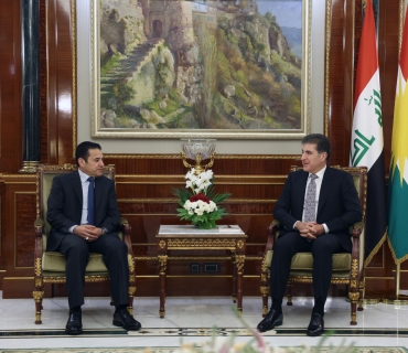 سه‌رۆكى هه‌رێمى كوردستان، پێشوازيى له‌ به‌ڕێز قاسم ئه‌لئه‌عره‌جى، ڕاوێژكارى ئاسايشى نيشتمانيى عێراق كرد.