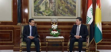 President Nechirvan Barzani meets with Iraqi National Security Advisor