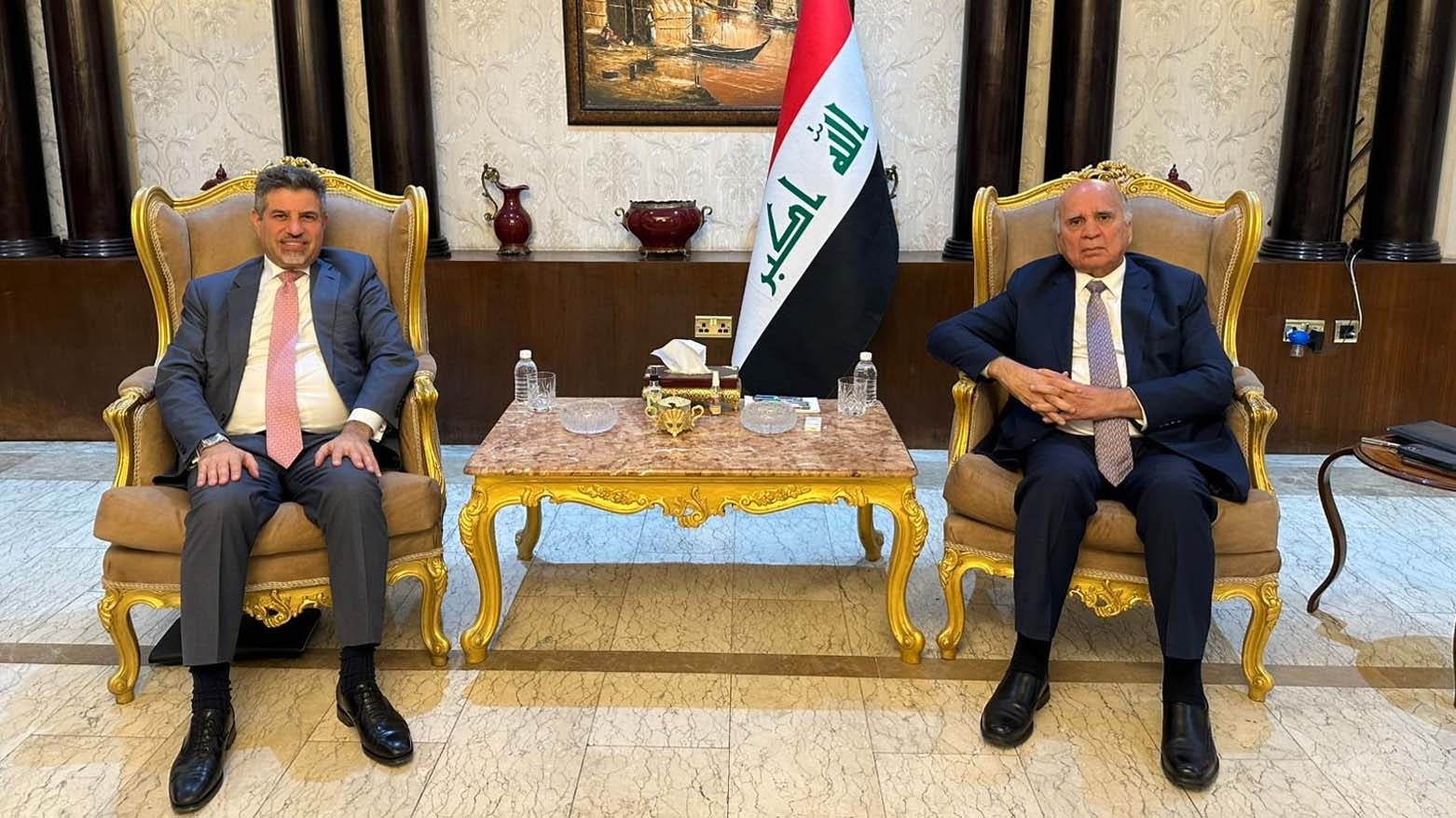 فؤاد حسين يبحث مع ستيفن فاجن العلاقات بين أربيل وبغداد والتحديات المالية