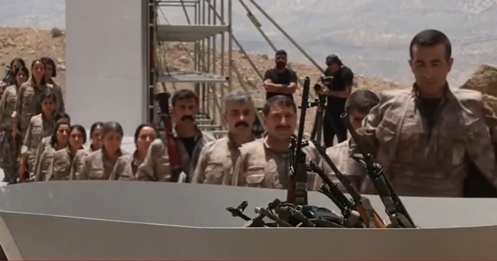 انتهاء مراسم إطلاق عملية القاء PKK سلاحه