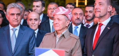 Serok Barzanî beşdarî merasîma Roja Niştimanî ya Fransayê bû