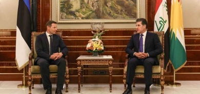 President Nechirvan Barzani meets with Estonian Defense Minister