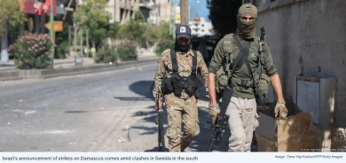 Drones Target Syrian Defense Ministry Building; Clashes Resume in Sweida Despite Ceasefire