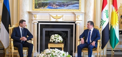 مسرور بارزاني يستقبل وزير الدفاع الإستوني