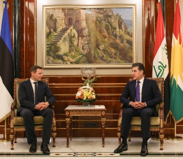 نێچيرڤان بارزانى، سه‌رۆكى هه‌رێمى كوردستان، پێشوازیی له‌ به‌ڕێز هانۆ پێڤكور، وه‌زيرى به‌رگريى ئيستۆنيا و شاندێكى ياوه‌رى كرد.