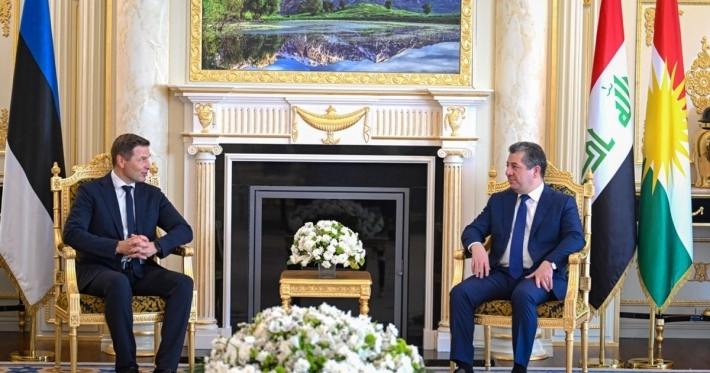 Serokê Hikûmeta Herêma Kurdistanê pêşwaziya Wezîrê Berevaniyê yê Estonyayê kir