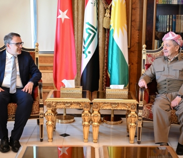 سەلاحەددین سەرۆک مەسعود بارزانی پێشوازی لە بەڕێز ئانیل بۆرا ئینان باڵیۆزی تورکیا لە عێراق و شاندی یاوەری کرد.