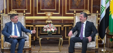 مسرور بارزاني وستيفن فيغن يبحثان تعزيز العلاقات والمستحقات المالية