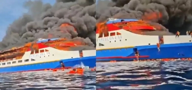 بەهۆی ئاگرکەوتنەوە لە کەشتییەک پێنج کەس گیانیان لەدەستدا