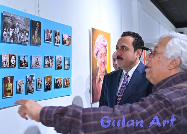 هونەرمەندی عێراقی(ئیبراهیم ئەلسەعید) پێشانگەیەكی تایبەتی شێوەكاری لە هەولێر كردەوە