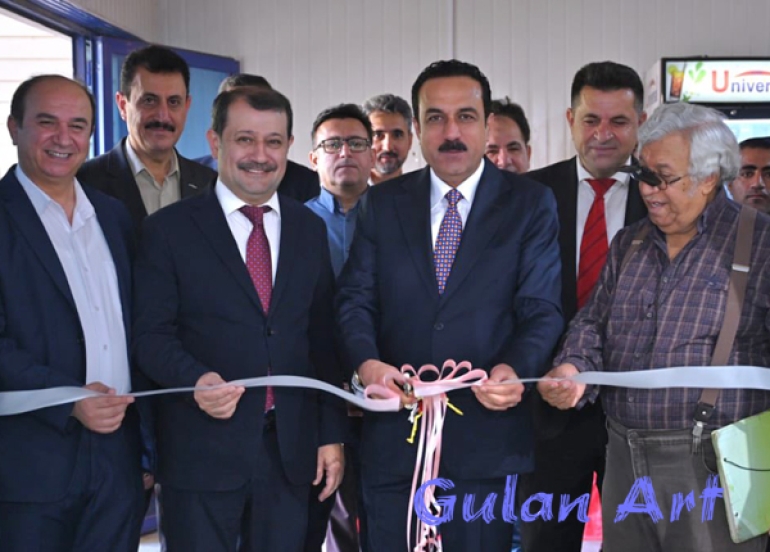 هونەرمەندی عێراقی(ئیبراهیم ئەلسەعید) پێشانگەیەكی تایبەتی شێوەكاری لە هەولێر كردەوە