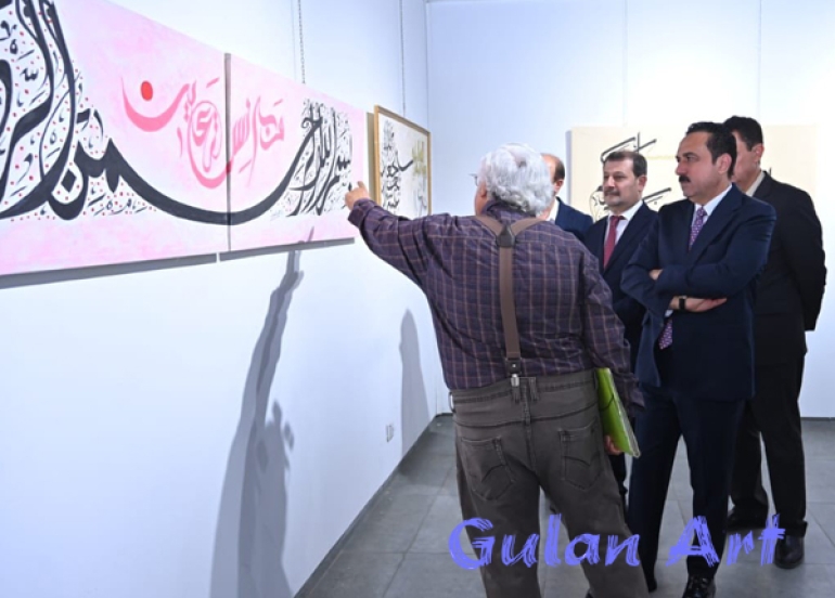 هونەرمەندی عێراقی(ئیبراهیم ئەلسەعید) پێشانگەیەكی تایبەتی شێوەكاری لە هەولێر كردەوە