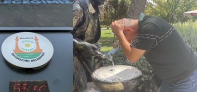 Riha dişewite: Termometreyan 55 pile nîşan da