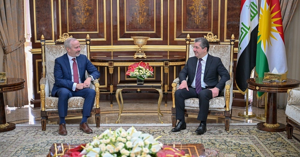 Kurdistan Region PM Barzani Meets Outgoing US Consul General, Stresses Oil Exports and Constitutional Rights