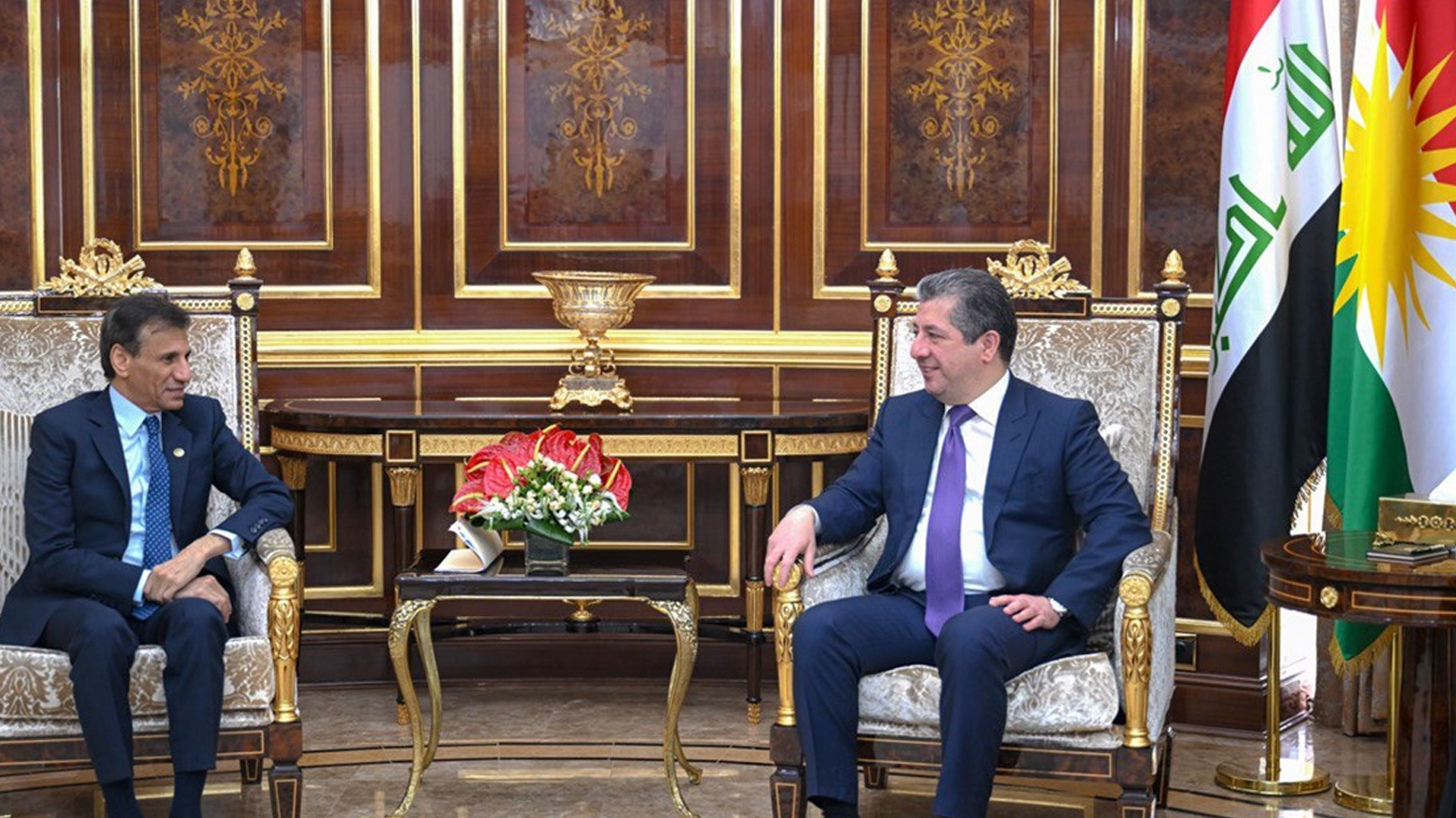 مسروربازاني  يبحث مع الممثل الخاص للأمين العام للمتحدة المستجدات و التطورات