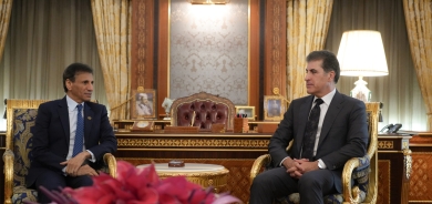 نێچيرڤان بارزانى، سه‌رۆكى هه‌رێمى كوردستان، له‌گه‌ڵ به‌ڕێز محه‌مه‌د ئه‌لحه‌سسان، نوێنه‌رى تايبه‌تى سكرتێرى گشتى و سه‌رۆکی تیمی نەتەوەیەكگرتووەكان له‌ عێراق، كۆبووه‌وه‌.