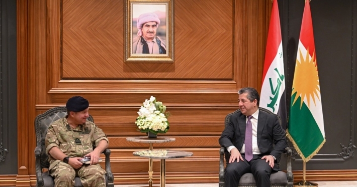 رئيس الحكومة ووفد عسكري بريطاني يناقشان سبل تعزيز التنسيق والتعاون العسكري بين إقليم كوردستان وبريطانيا