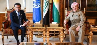 لە سەلاحەددین سەرۆك مەسعود بارزانی پێشوازی لە بەڕێز (د. محمد الحسان) نێردەی تایبەتی سكرتێری گشتیی ڕێكخراوی نەتەوە یەكگرتووەكان بۆ عێراق كرد