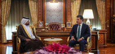 سه‌رۆكى هه‌رێمى كوردستان، به‌مه‌به‌ستى ماڵئاوايى بۆ كۆتاييهاتنى ئه‌ركه‌كه‌ى، پێشوازيى له‌ به‌ڕێز حسێن بن عه‌لى ئه‌لفه‌زاله‌، كونسوڵى گشتيى قه‌ته‌ر له‌ هه‌رێمى كوردستان كرد