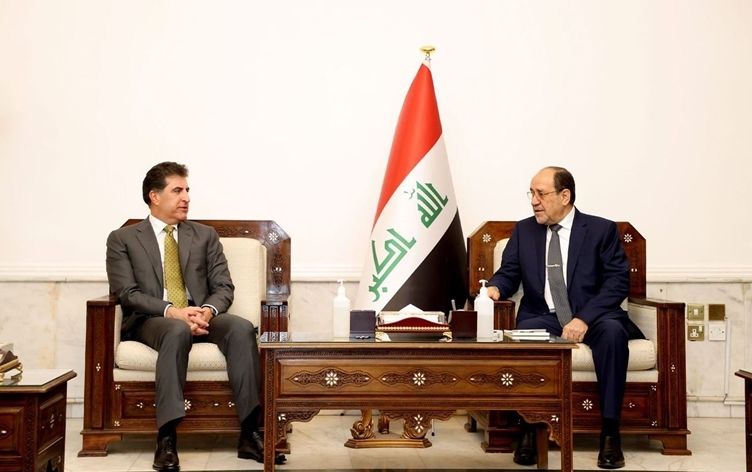 في اتصال هاتفي.. نيجيرفان بارزاني يطمئن على صحة نوري المالكي