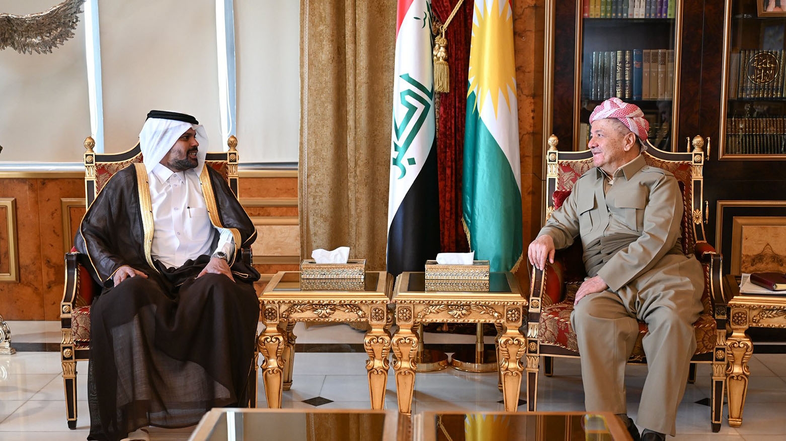 Serok Barzanî û Konsulê Qeterê pêşhatên siyasî yên navçeyê gotûbêj kirin